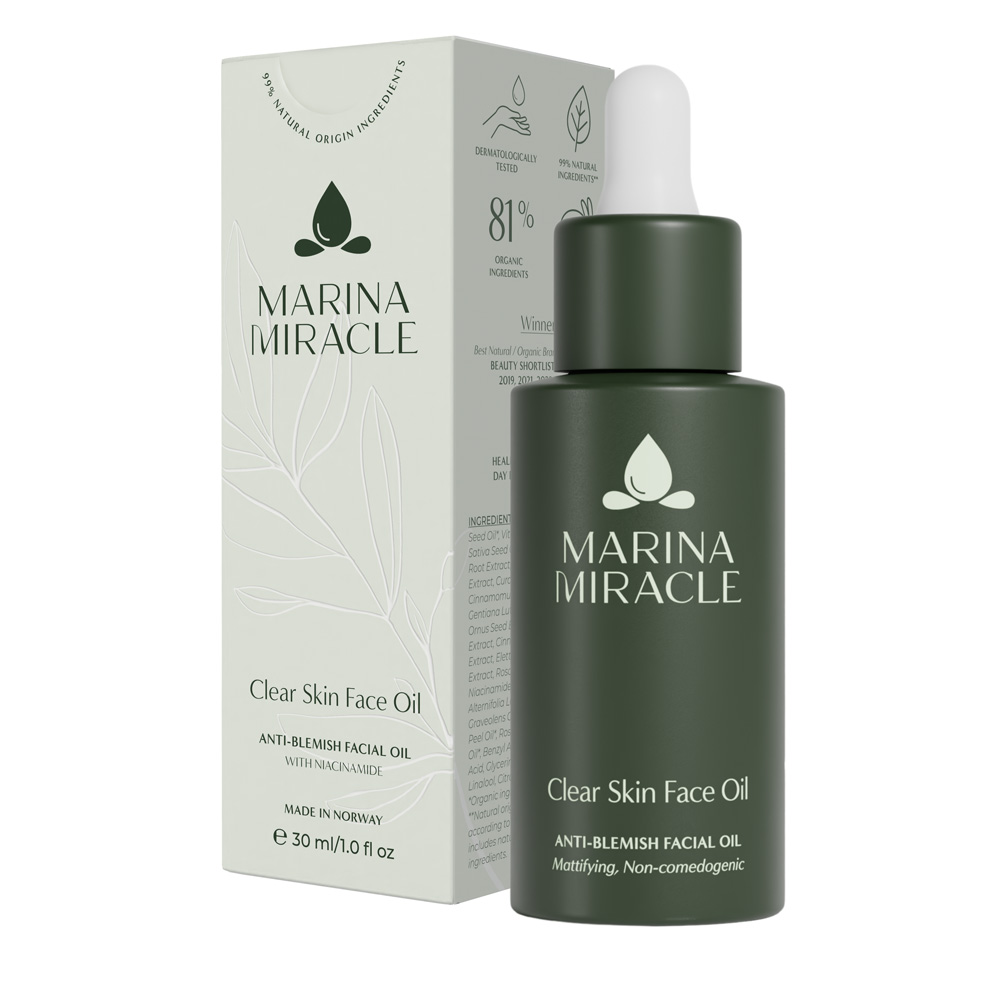 Marina Miracle Clear Skin Face Oil - 30 ml (Geranium) - 2