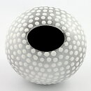 Ingrid Atterberg (Västkust 1943) Swelling Vase with White Dots 12 cm