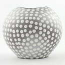 Ingrid Atterberg (Västkust 1943) Swelling Vase with White Dots 12 cm