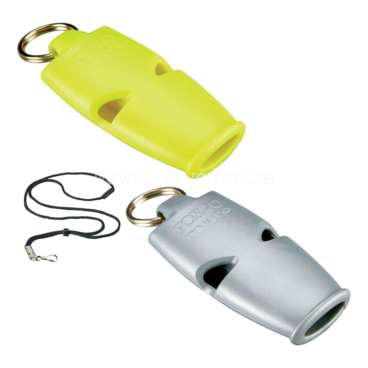 Micro 2-pack Yellow & Silver with Lanyard FOX 40 - 5
