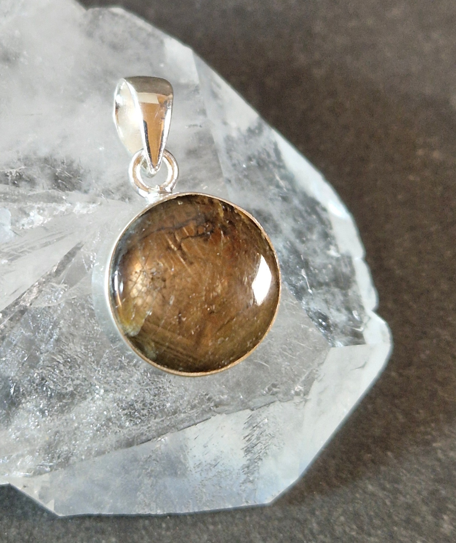 Stjärn Rubin Hänge i Silver - 5