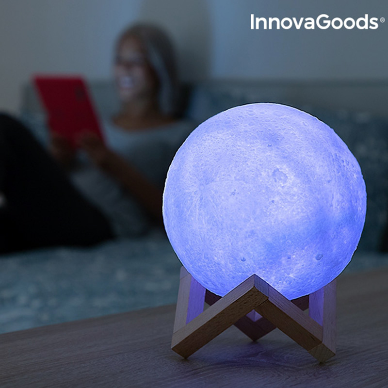Moonlamp 3D LED Multicolor - Månlampa - 8