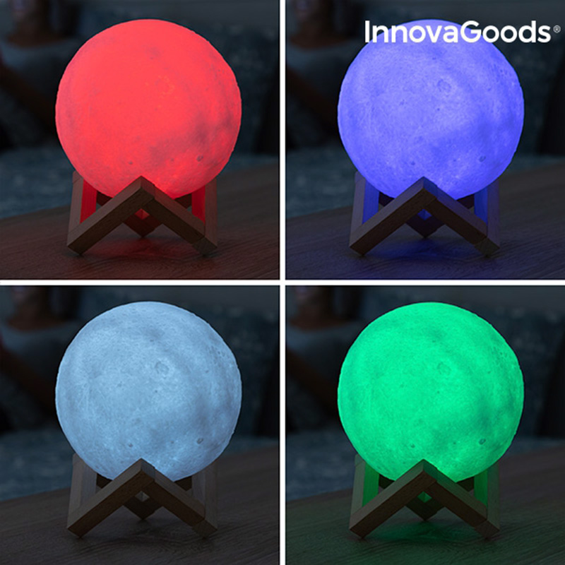 Moonlamp 3D LED Multicolor - Månlampa - 6