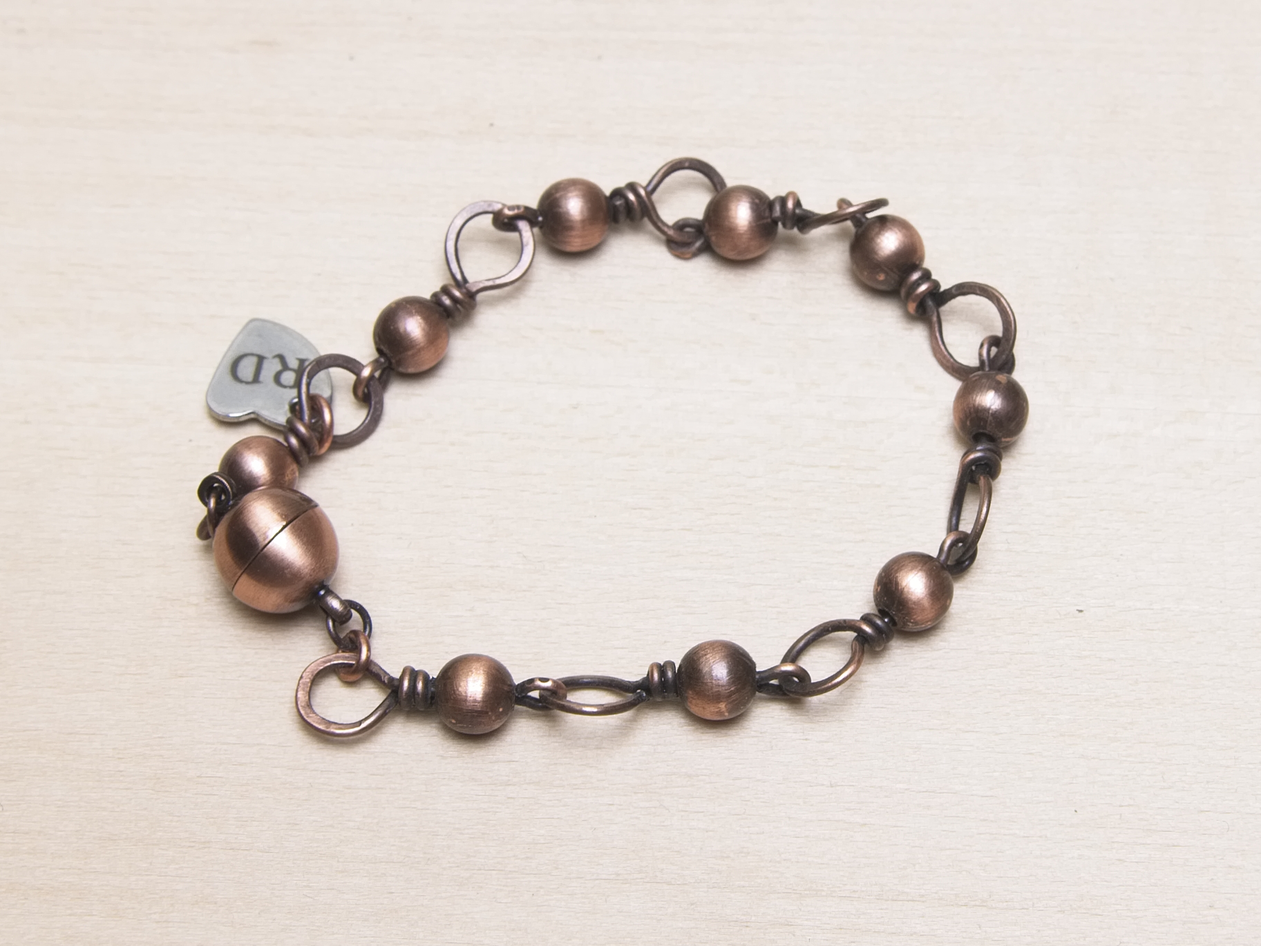 Enkelt koppararmband