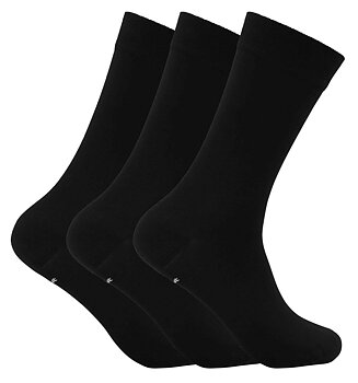 3-Pack Strumpor i Bambu Svarta