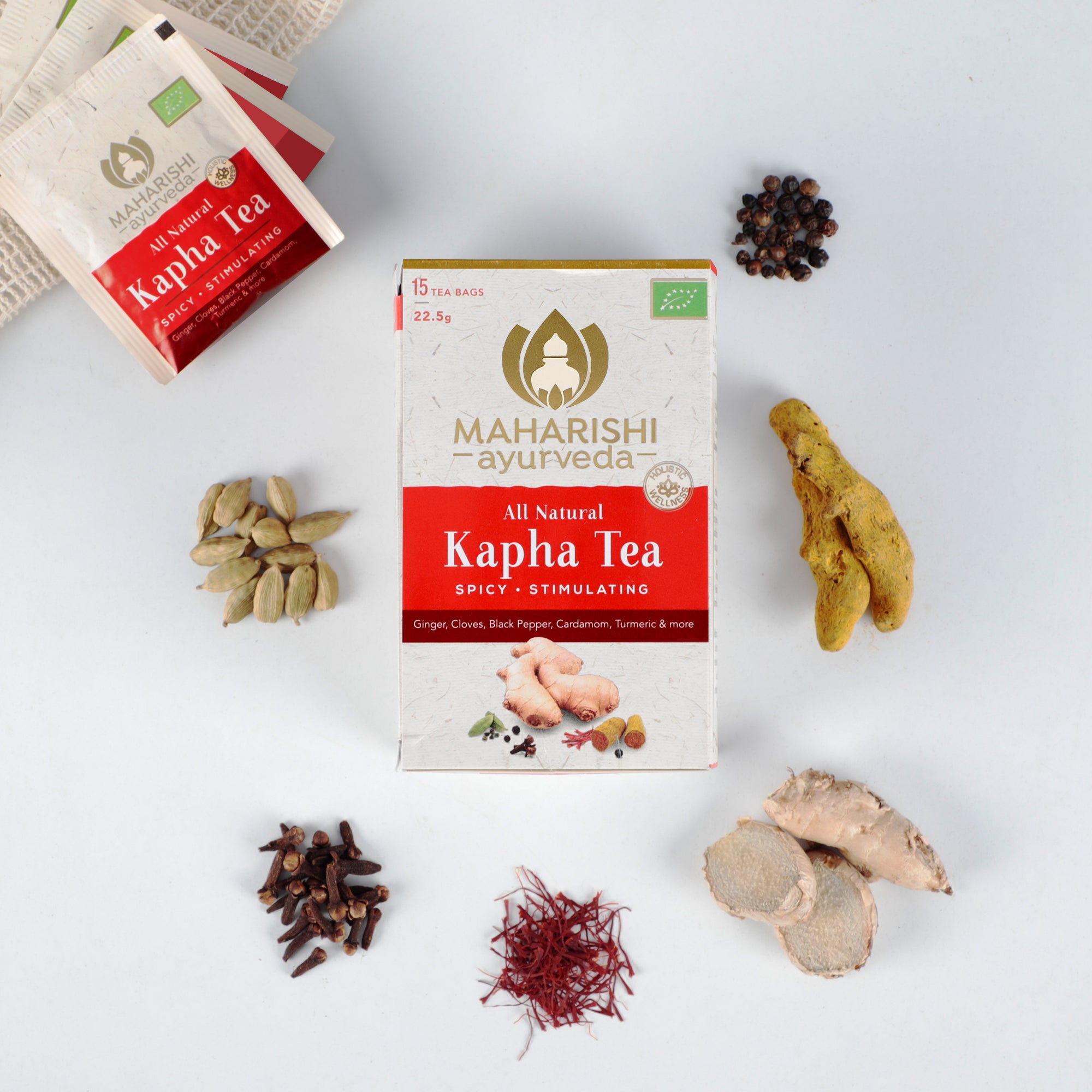 Kapha Tea Org.15 teabags, Maharishi Ayurveda - AyurvedaButiken