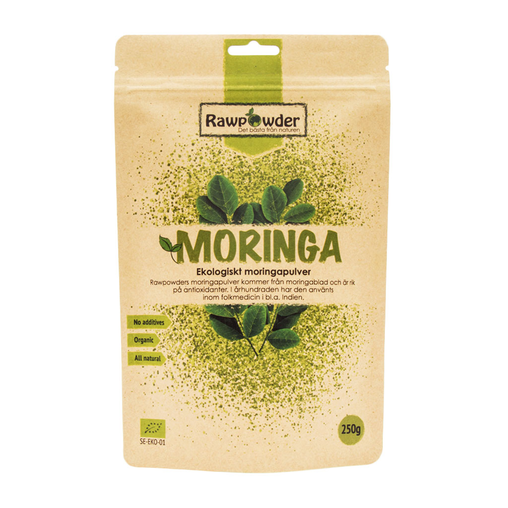 Moringa-pulver Ekologisk 250g - Rawpowder