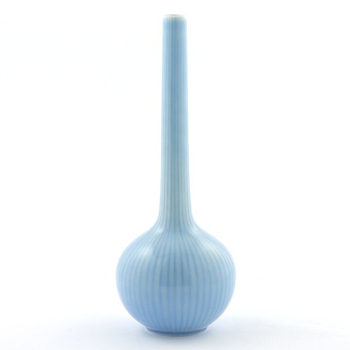 Gunnar Nylund (1940s) Blue Long-Necked Vase 20 cm