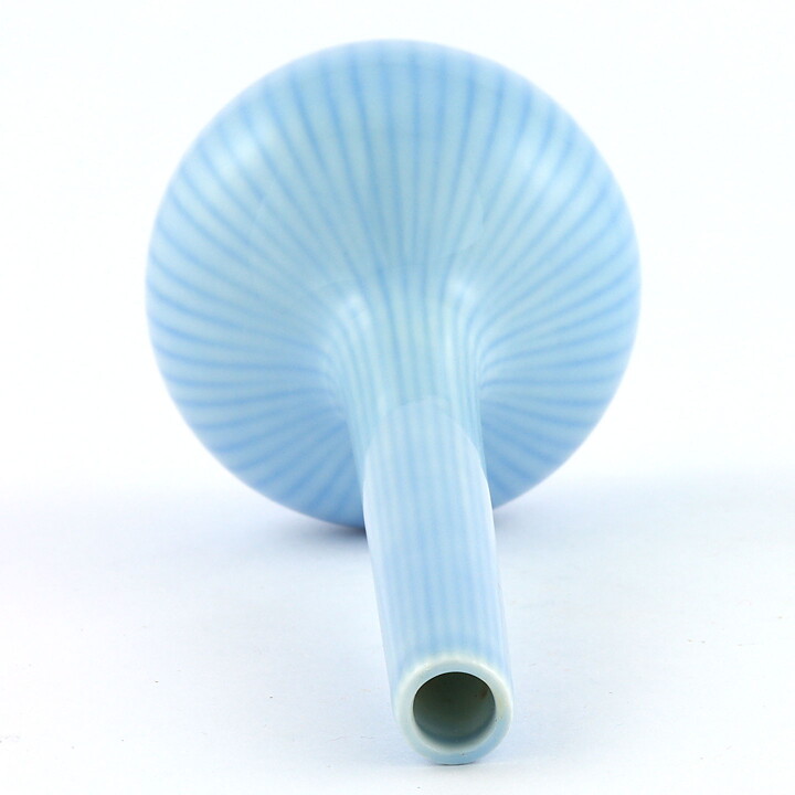 グナー・ニールンド   水色のロングネックの花瓶 Vase   (20cm)  1940年代