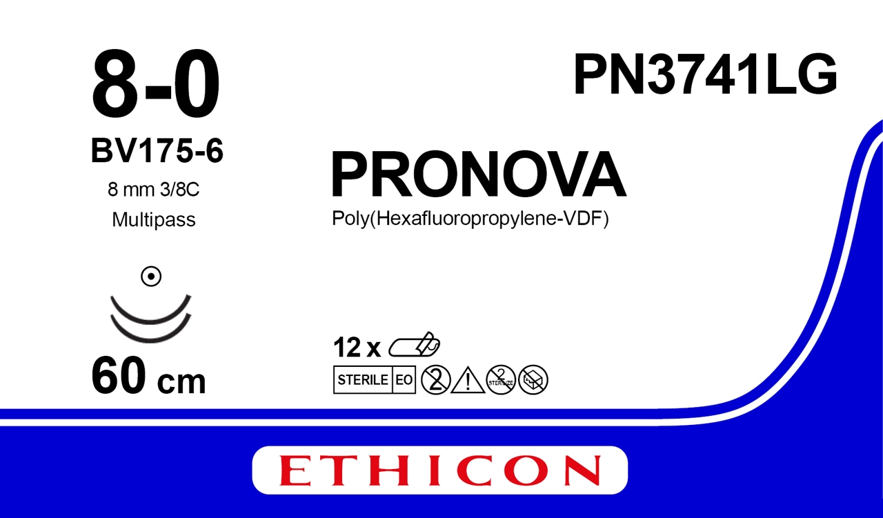 Pronova sutur 8-0, PN3741LG, 2XBV175-6, MP, 60 cm
