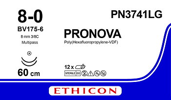 Pronova suture 8-0, PN3741LG, 2XBV175-6, MP, 60 cm