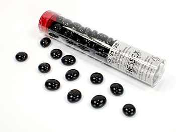 Chessex: Opaque Black Glass Stones