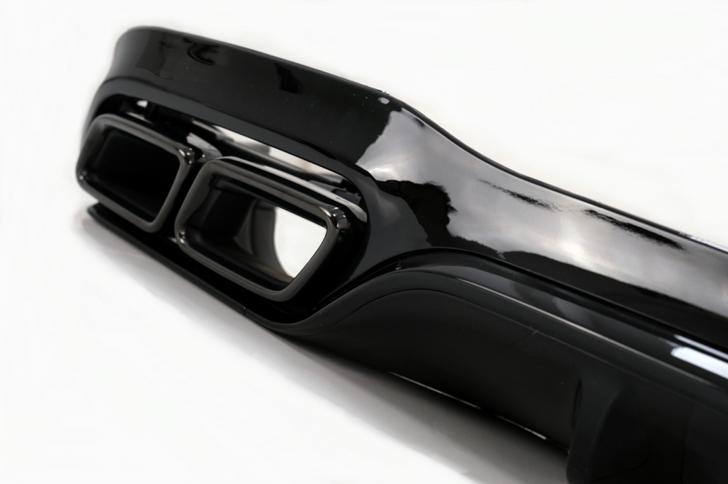 1. ckm w213 2018 FACELIFT  a-look  rear diffuser kit Black  - 2
