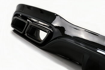 1. ckm w213 2018 FACELIFT  a-look  rear diffuser kit Black 