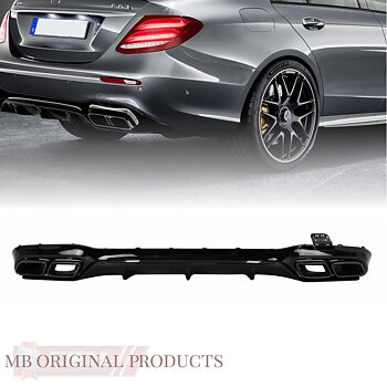 1. ckm w213 2018 FACELIFT  a-look  rear diffuser kit Black 