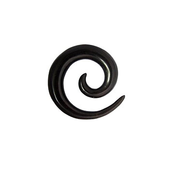 spiral töjning i naturligt svart trä 