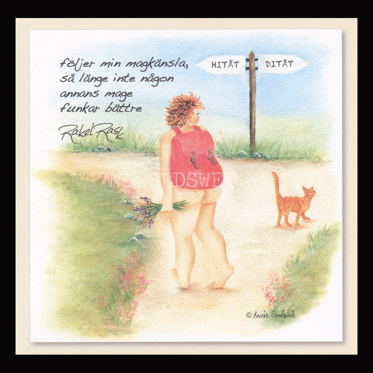 Rakel Rask No 24 Konstkort - 395