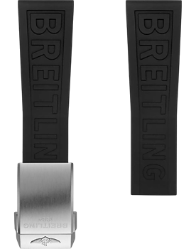 Breitling Diver Pro gummiband svart 24 mm viklås