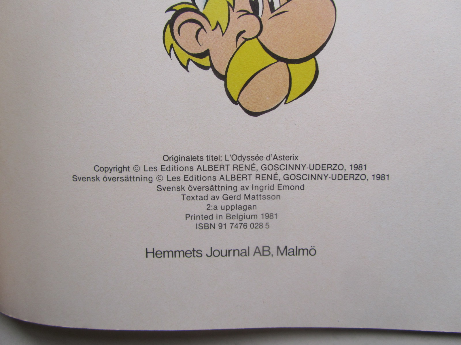 Asterix 26 Asterix på irrvägar 2:a upplagan Vg - 4