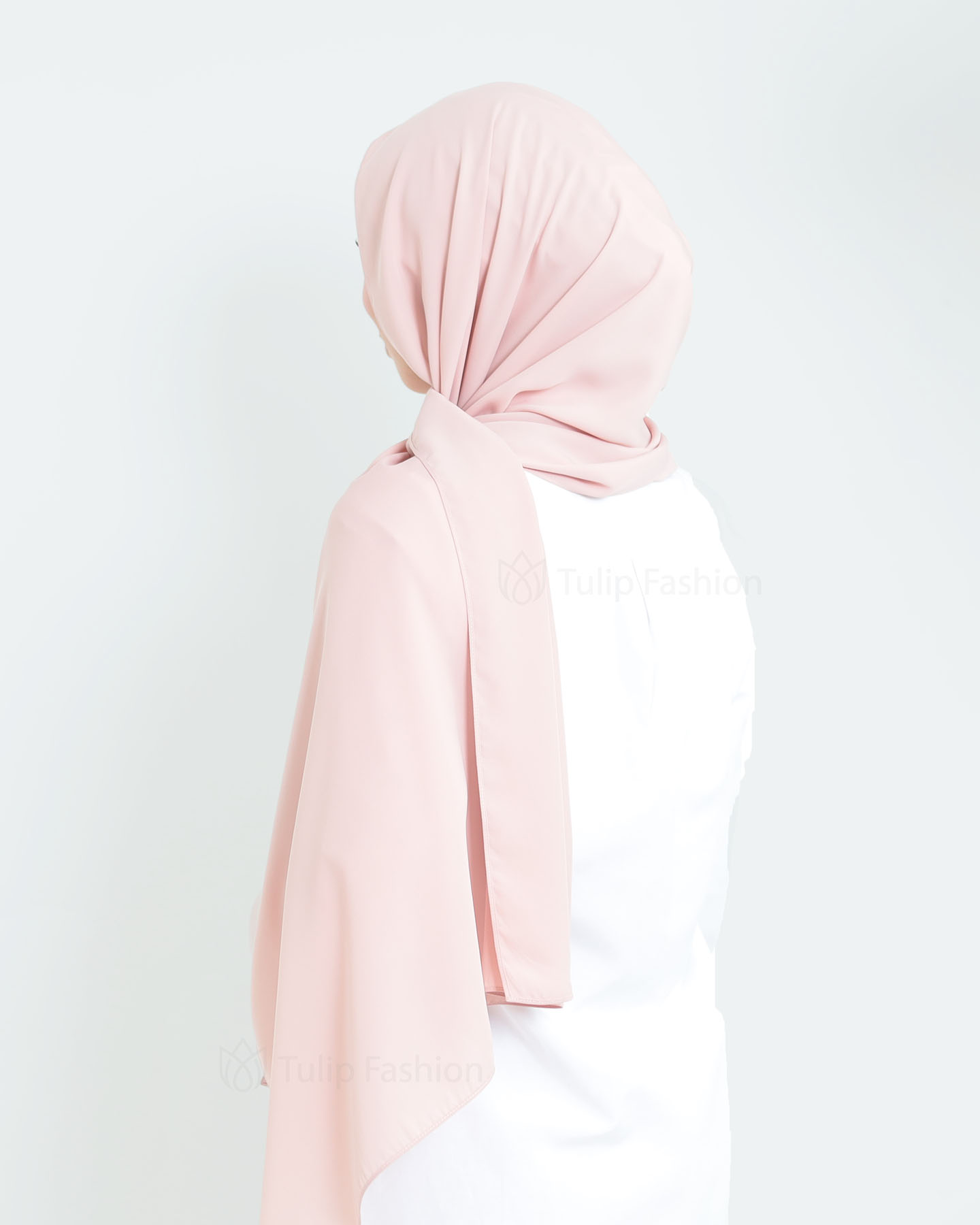 Hijab - Medina Luxury Chiffon - Powder Pink - 3
