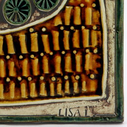 Lisa Larson (Unik 1961) Striking Ship Wall Plaque 23 cm (1)