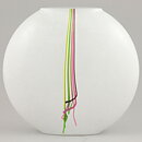 Bertil Vallien (Rainbow 1982) Whiter Swelling Glass Vase 15 cm