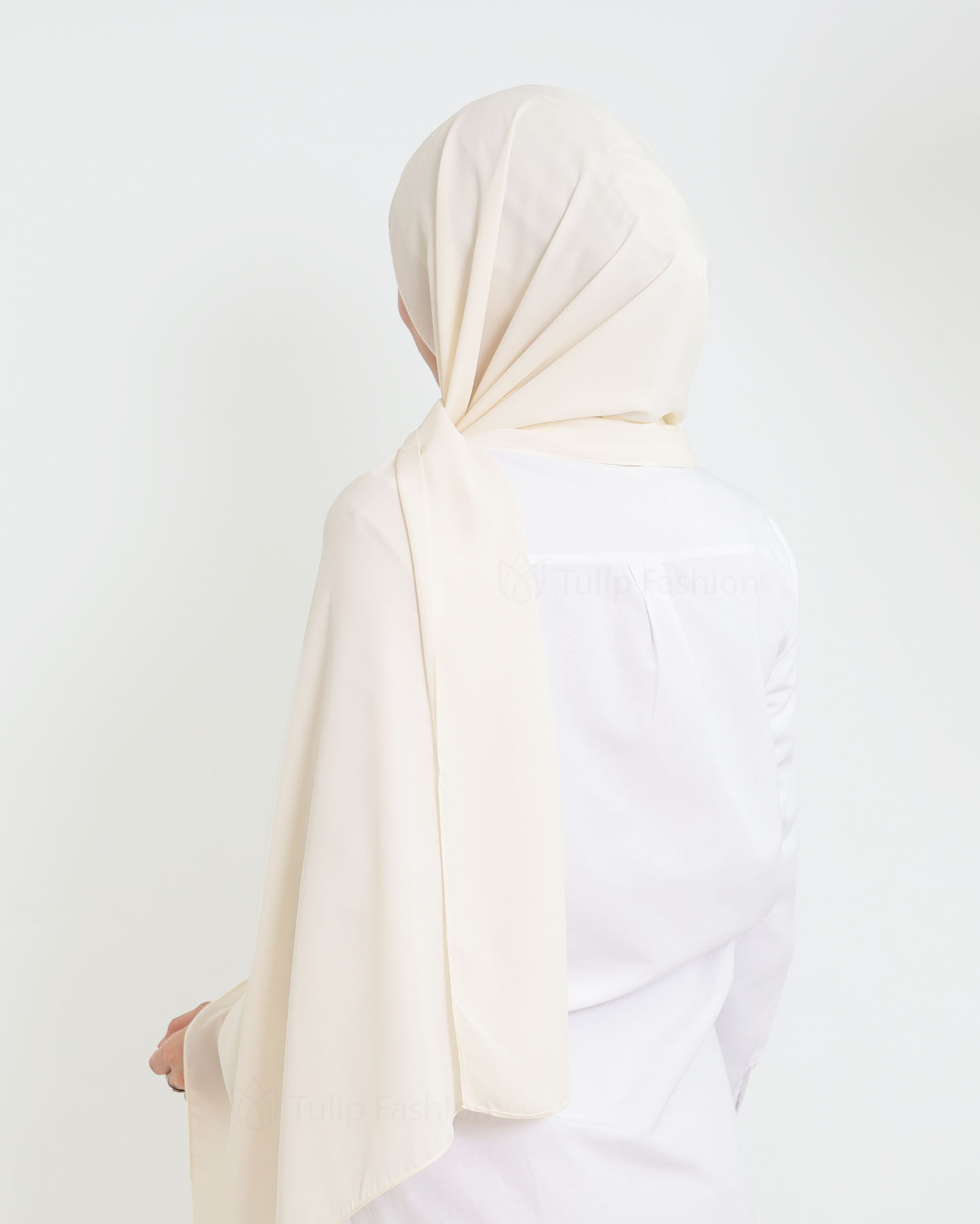 Hijab - Medina Luxury Chiffon - Off-White - 4