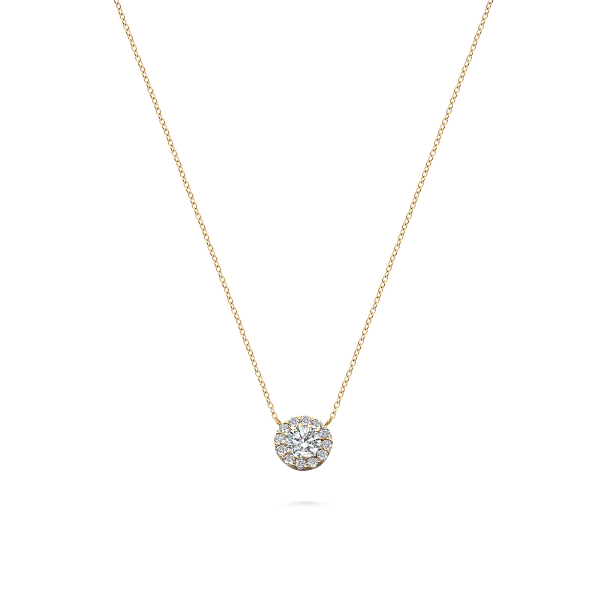 Crimson necklace with CZ