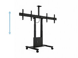 M Motorized Floorstand Dual Screen incl cabinet & camerashelf 120kg