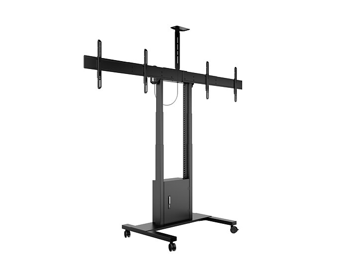 M Motorized Floorstand Dual Screen incl cabinet & camerashelf 120kg