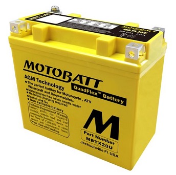 ETX20L Deka  AGM Batteri  Buell, H-D, Honda, Indian  Kawasaki, Triumph, Yamaha  BS BGZ20HL 