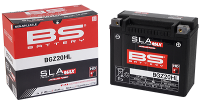 ETX20L Deka  AGM Batteri  Buell, H-D, Honda, Indian  Kawasaki, Triumph, Yamaha  BS BGZ20HL  - 3