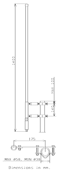 Comrod  AV6K-U VHF Antenna