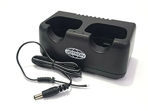 Jotron RCH-20, dual slot rapid charger, 12 – 24 VDC w. DC cable