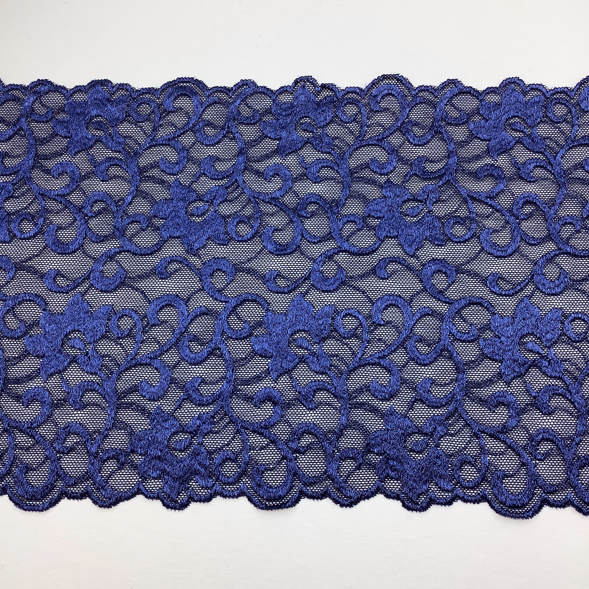 Stretch lace Navy 17,5cm - AM1549