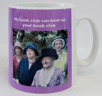Photocaptions : My book club can beat up your book club - Mugg