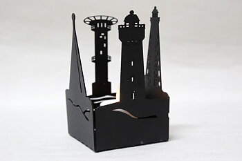 Ljuslykta Siluett Fyrar 13x8x8 cm