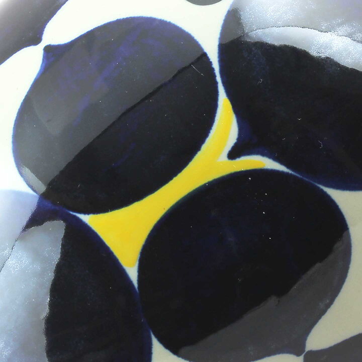Sylvia Leuchovius (1960s) Blue Dotted Studio Egg 18 cm