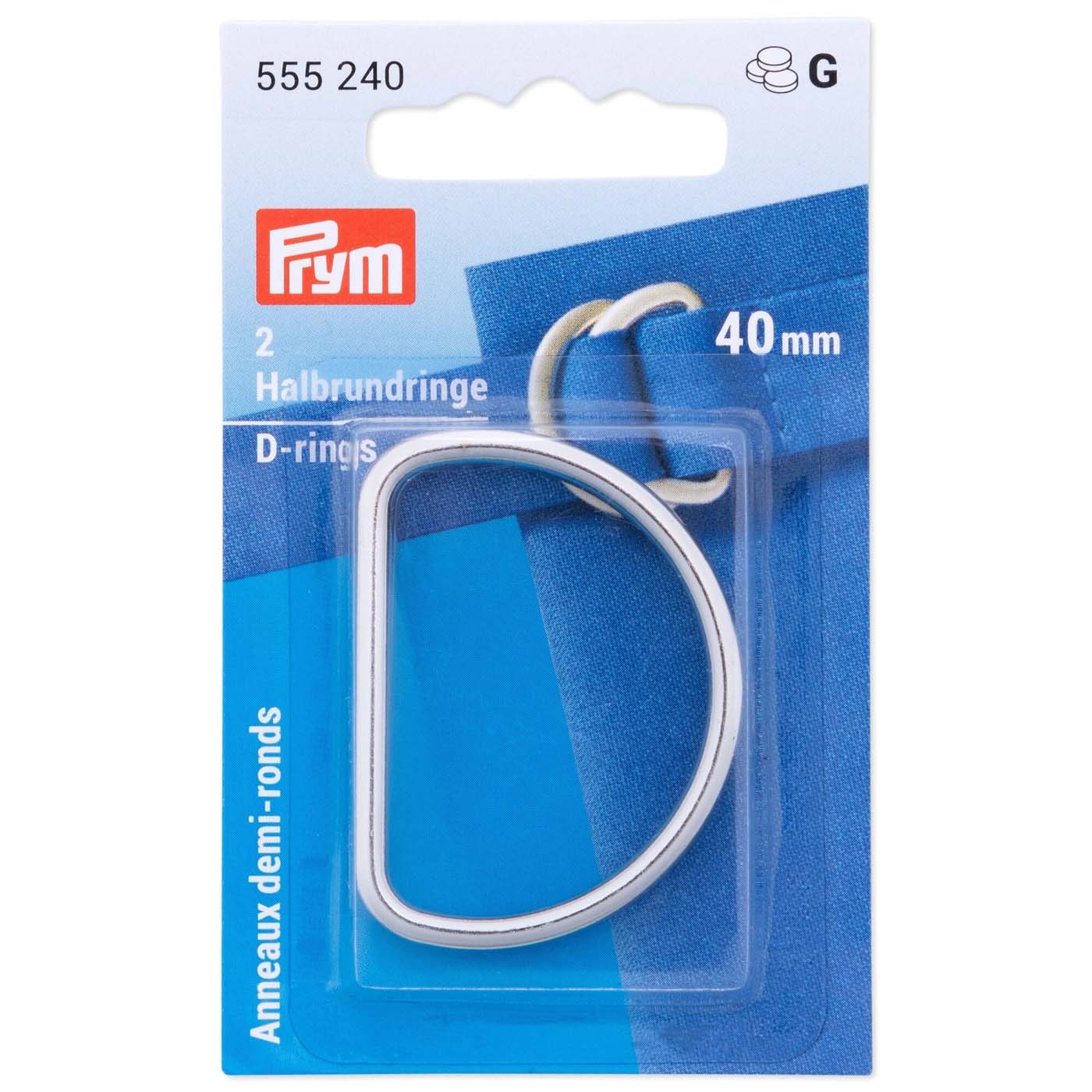 D-ring nickel, 4-pack 40mm)