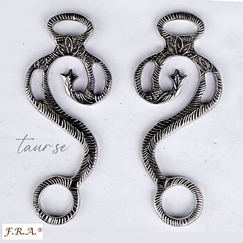 Hackamore shanks F.R.A® Barco, silver