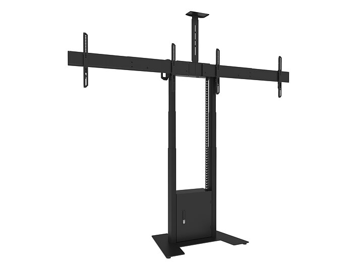 M Motorized Floorbase Dual Screen incl cabinet & cam-shelf 120kg