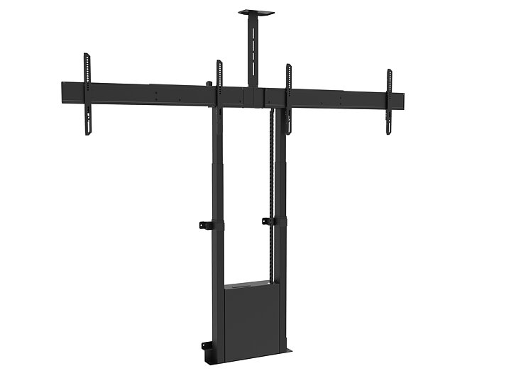 M Motorized Floormount/ Wallstand Dual Screen incl cabinet & cam-shelf 120kg