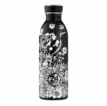Bottle24 vandflaske Noir lavet af rustfrit stål