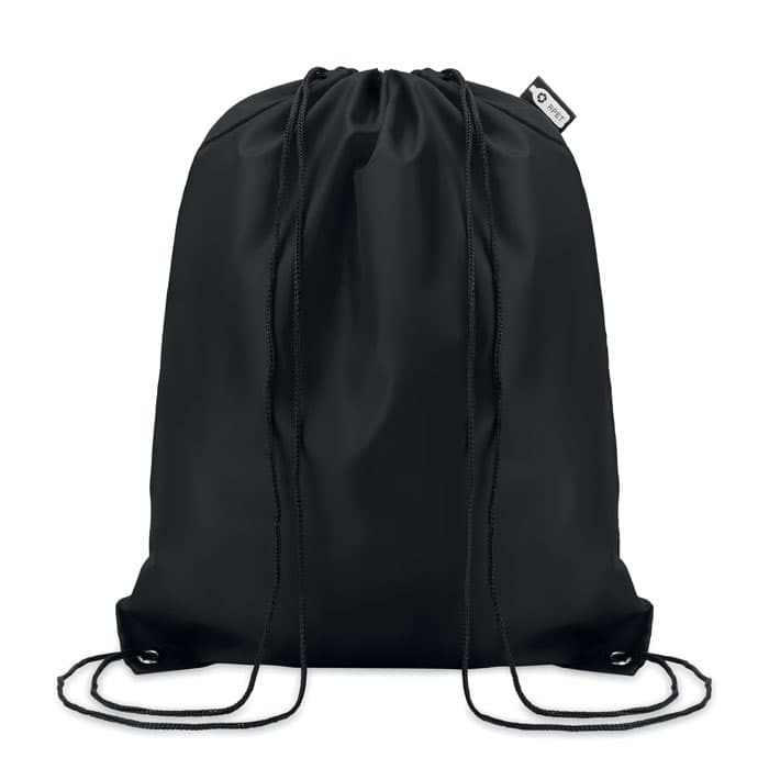Sort gymnastiktaske med snøre