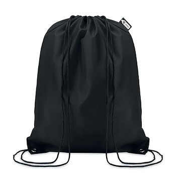 Sort gymnastiktaske med snøre