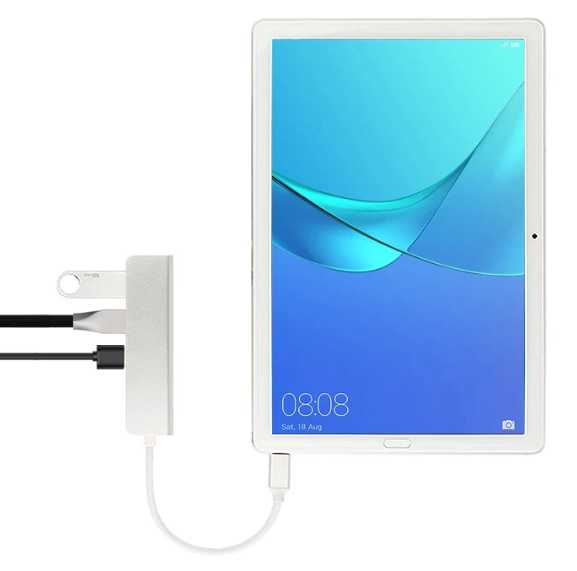 USB Type-C to 5-in-1 USB Hub & Card Reader - 4