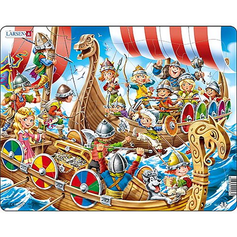 Puzzle Vikings children scene 30pieces