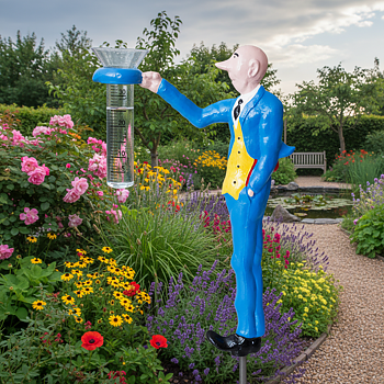 Regnmätare  Kronblom. Trevligt och uppskattat inslag i trädgården. Perfekt som present.