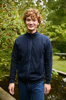 Sweatshirtjacka med hög krage - Unisex - Neutral - Fairtrade, EKO & GOTS - 4 olika färger