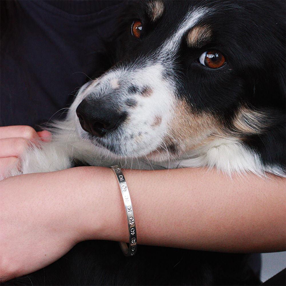 Kompass - stelt armband i silver med venustecken - 3